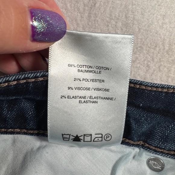 Silver Jeans Womens 27 Blue Most Wanted Straight Mid Rise Medium Wash - Picture 5 of 12